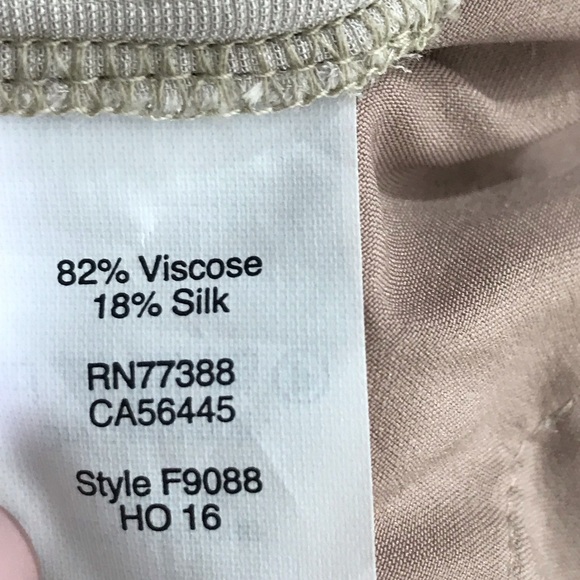 Madewell Crinkle Velvet Wide-Leg Pants Beige M - Picture 7 of 8